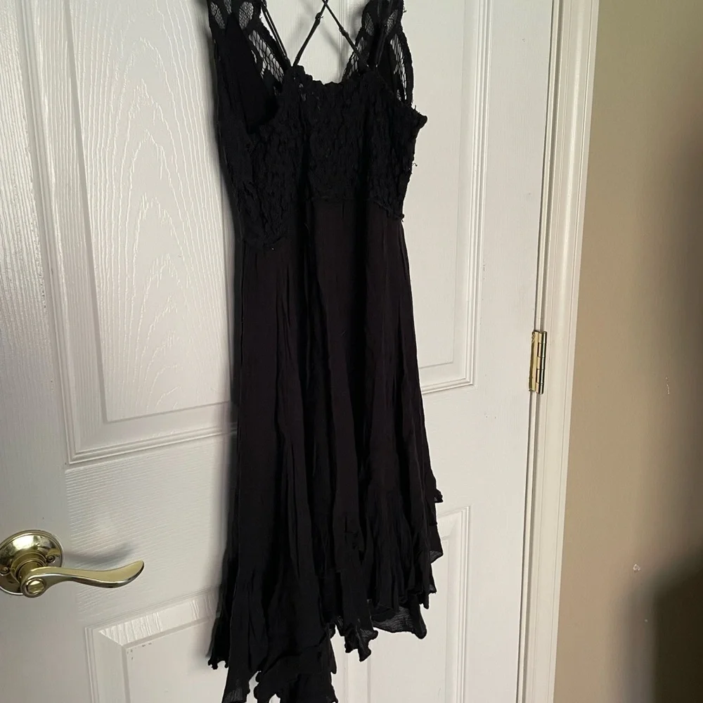 Free People Adella Slip Dress - XS Black - Picture 9 of 13